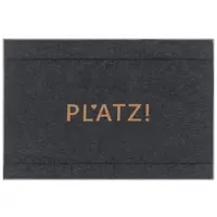 David Fussenegger Hundematte 'Platz!' 80 x 120 cm Anthrazit