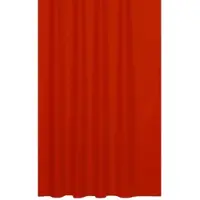 Ekershop Textil Duschvorhang Uni Rot 120 x 200 cm ink.8 Ringe
