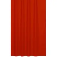 Ekershop Textil Duschvorhang Uni Rot 240 x 200 cm ink.15 Ringe