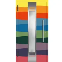 Haustuerenland.de Aluminium Haustür RC2 "NINA" 78 mm Wunsch-RAL-Farbe beidseitig außen öffnend DIN links