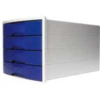 OTTO Office Schubladenbox für A4 / C4 blau, 28x23.5x36.7 cm