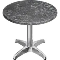 GGM Möbel WBC | Bistro Außen Tisch | Ø:H 60 x 80,5 cm | Felsen / Aluminium | Rund