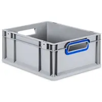 Proregal Eurobox Nextgen Color HxBxT 17 x 30 x 40 cm 16 Liter Griffe Blau Offen Glatter Boden Eurobehälter Transportbox