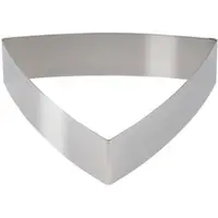 Schneider - Dessert-/Tortenring "Dreieck" gewölbt, 200 mm, Höhe: 5 cm, Edelstahl