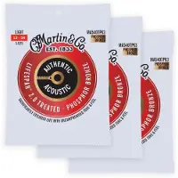 Martin strings LifeSpan 2.0 Phosphorbronze 3 Pack Light 12-54