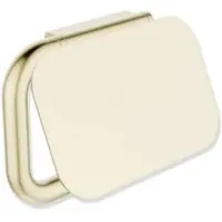 Hewi Serie 480 WC-Papierhalter 480.21.00170LP mit Deckel, PVD beschichtet, messing gebürstet