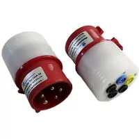 Ht instruments DAA-16CEE-16A Messadapter (CEE 5 Pol Stecker mit 5 Anschlussbuchsen)