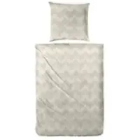 Möbel Kraft Bettwäsche-Set , braun , Maße (cm): B: 155 H: 1