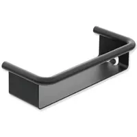 Hewi Serie 480 Duschkorb 480.03.00160DC mit Haken, pulverbeschichtet, schwarz matt