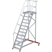 Euroline 513 Wartungsbühne 60° 600mm Stufenbreite 12 Stufen Alu gerieft