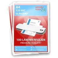 L24 Laminierfolien A4, 2 x 125 Mic, glänzend