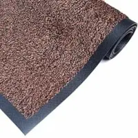 M&A Matting Baumwollmatte Bartex, Schmutzfangmatte, braun 7453285150150 , Maße (B x L): 85 x 150 cm