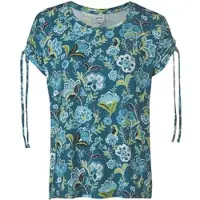 DW-Shop Viskose-Mix-Shirt, Druck petrol, 40/42