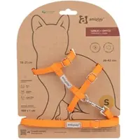 Amiplay Geschirr + Leine für Samba Katze M Orange