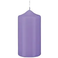 Kopschitz Kerzen Stumpen Kerzen Lavendel Lila 10 x Ø 4 cm, 12 Stück getauchte Stumpenkerzen mit Spitzkopf in RAL Qualität