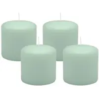 Kopschitz Kerzen 4er Set Adventskranzkerzen Seafoam Seegrün Ø 60 x 80 mm