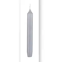 Kopschitz Kerzen Leuchterkerzen, Tafelkerzen, Haushaltskerzen Silbergrau, 200 x Ø 25 mm, 12 Stück