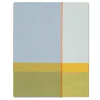 Biederlack Fransenplaid 'Great Blue' 130 x 170 cm Blau