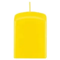 Kopschitz Kerzen Kerzen Quadratische Kerzen (Quader Kerzen) Zitrone, 80 x 60 x 60 mm, 4 Stück