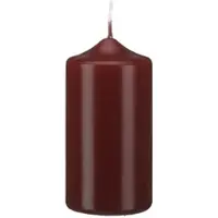 Kopschitz Kerzen Stumpen Kerzen Bordeaux 9 x Ø 5 cm, 12 Stück getauchte Stumpenkerzen mit Spitzkopf in RAL Qualität