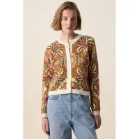 Sissy-Boy Strickjacke Mit Mosaikmuster - Braun | Größe: S