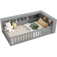 MODFU Wohnzimmermöbel-Set mit TV-Board, Wohnwände mit Standregal und Wandregal,Fernsehschrank-set,mit stehend&hängend-Schrank,Weiß