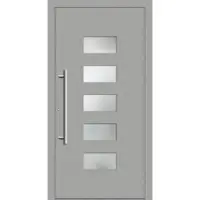 Haustuerenland.de Haustür "ANNELIESE" 79 mm RC3 Weißaluminium RAL 9006 innen öffnend DIN links