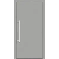 Haustuerenland.de Haustür RC3 "GESA" 79 mm Weißaluminium RAL 9006 innen öffnend DIN links