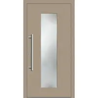 Haustuerenland.de Haustür "JULE" 79 mm RC3 Graubeige RAL 1019 beidseitig innen öffnend DIN links