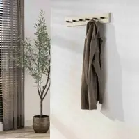 Feeling4Home Wandgarderobe Oniva mit 6 Haken und Keramik in Travertinoptik
