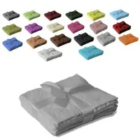 EXKLUSIV HEIMTEXTIL 12 x Seiftuch 500 g/m2 30 x 30 cm Silber