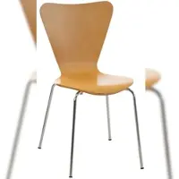 DELUKE Besucherstuhl BERLIN - Holz Natura 45x49x85 cm | Besucherstühle Konferenzstuhl Wartezimmerstuhl Bürostühle Bürostuhl Konferenzraum Wartezimmer