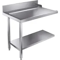 CombiSteel Ablauftisch Grundboden 1100 Links Für 7082.0070-0075