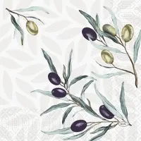 Duni Tissue-Serviette 33 x 33 cm Olive Garden 3-lagig, 500 Stk/Krt (10 x 50 Stk)