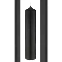 Kopschitz Kerzen Altarkerzen Schwarz 250 x Ø 80 mm, 4 Stück