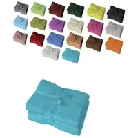 EXKLUSIV HEIMTEXTIL 4 x Duschtuch 500 g/m2 70 x 140 cm Türkis