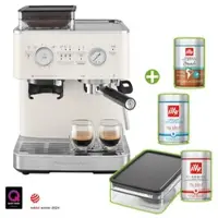 KitchenAid Artisan Espressomaschine + Mühle Porcelain White Plus Probier-Set