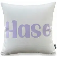 Done. Dekokissen "HASE" Weicher Chenille-Stoff Kuschelige Beflockung