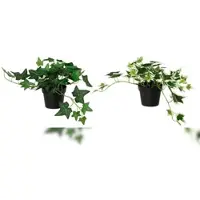Décoris 1 Künstlicher Efeu 25x17x28cm im Topf Kunstpflanze Efeupflanze Topfpflanze Frühlingsdeko Osterdeko Sommerdeko Balkondeko Grün