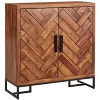 KADIMA DESIGN Schuhschrank Sheesham Massivholz 100x105x40 cm Schuhregal Geschlossen, Design Schuhkommode Flurschrank mit Ablage, Schuhaufbewahrung Flurkommode für