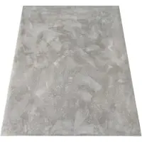 KADIMA DESIGN KURZFLORTEPPICH, einfarbig, aus Polyester, Grau, 60 x 90 cm