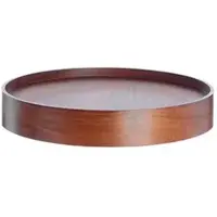 Softline Tablett Drum Nussbaumlaminat braun, Designer Design Team, 7.4 cm