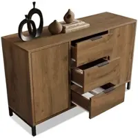 OKWISH Kinderbett Hausbett 90x200 cm mit Schubladen und Sicherheitsgeländer,Einzelbett mit Sicherheitsrutsche,Holzbett mit Schubladen und offenem Stauraum,Grad(ohne Matratze)