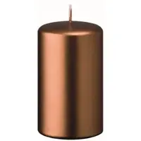 Kopschitz Kerzen Flachkopf-Stumpenkerzen Kupfer 60 x Ø 50 mm, 4 Stück
