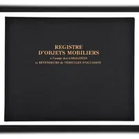 Exacompta Registre "Objets mobiliers pour les garagistes"