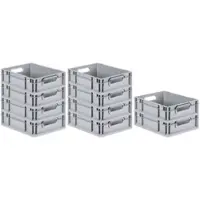 Proregal SparSet 10x Eurobox NextGen Grip HxBxT 12 x 30 x 40 cm 11 Liter Griffe