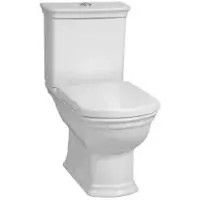 Vitra Valarte Stand-WC-Kombination Tiefspüler Open Back Abgang Vario Weiß Hochglanz mit Oberfächenveredelung Clean