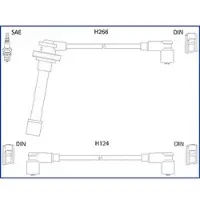 ASTEMO Hüco Zündleitungssatz [Hersteller-Nr. 134522] für Nissan