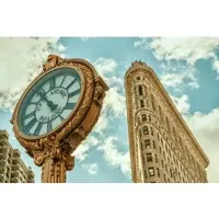 Papermoon Fototapete "Flatiron New York", bunt, B:4,5m L:2,8m, Vlies, Tapeten, Fototapete