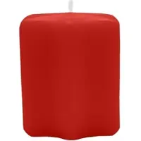 Kopschitz Kerzen Sternkerzen Weihnachtsrot Erdbeere 60 x Ø 60 mm, 8 Stück